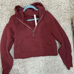 NEW Lululemon Scuba 3/4 zip hoodie